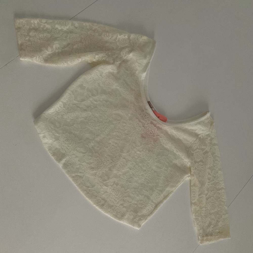 Lace crop top NWT